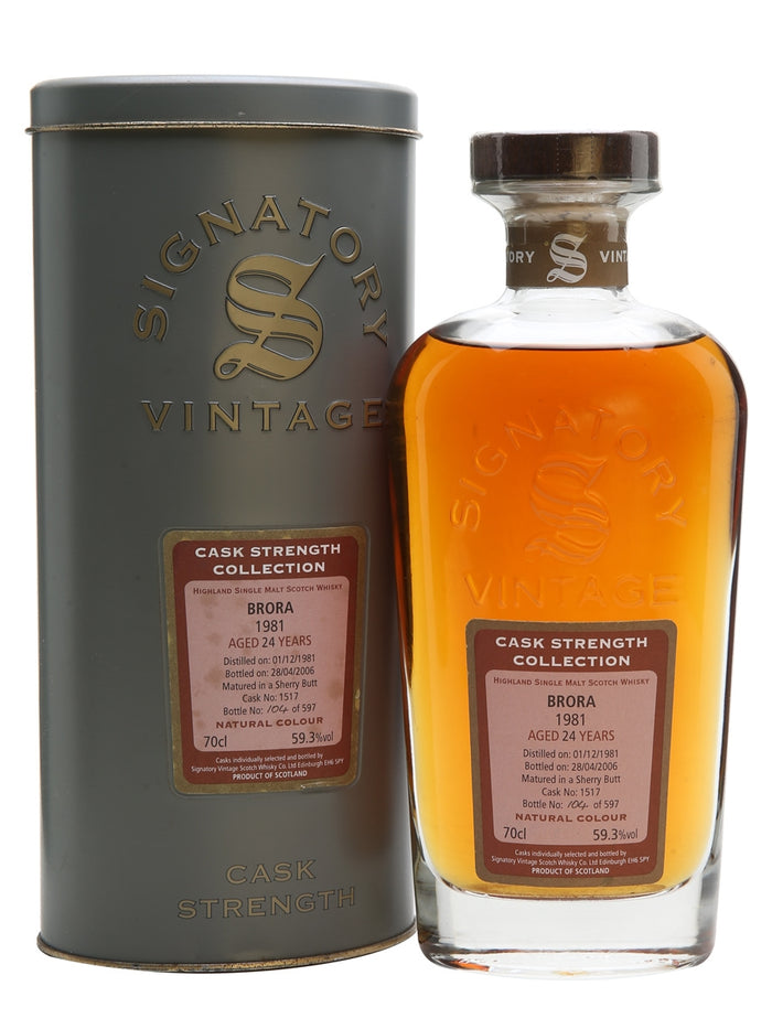Brora 1981 24 Year Old Sherry Butt Signatory Highland Single Malt Scotch Whisky | 700ML