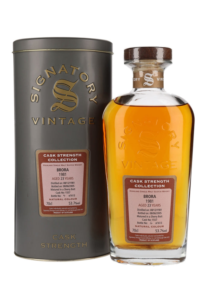 Brora 1981 23 Year Old Sherry Butt Highland Single Malt Scotch Whisky | 700ML