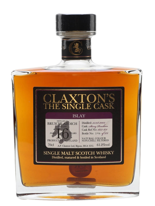 Bruichladdich Claxton's Single Cask 2002 16 Year Old Whisky | 700ML at CaskCartel.com