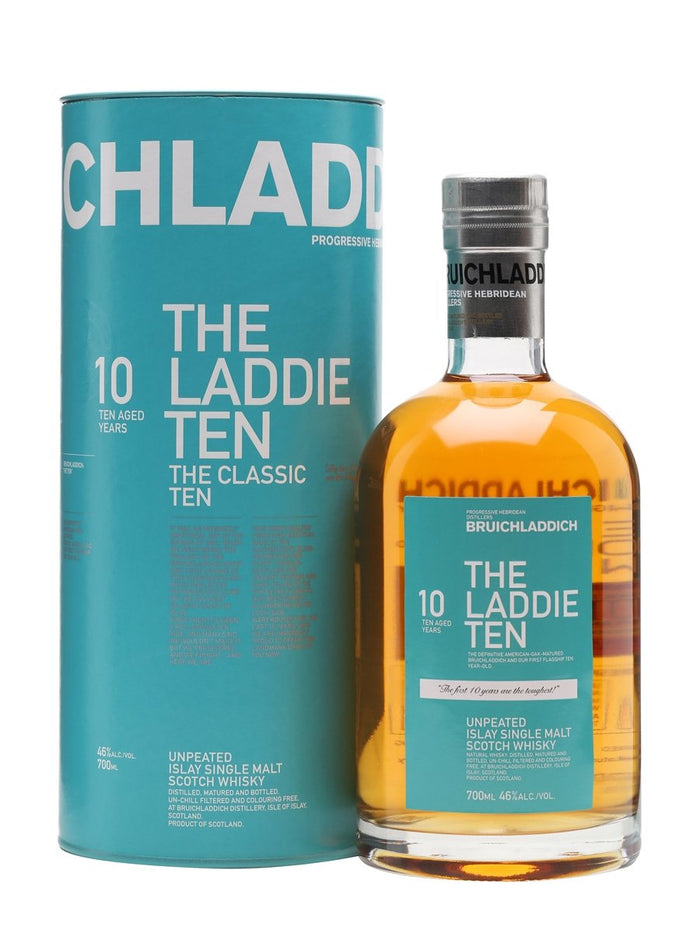 Bruichladdich 10 Year Old The Laddie Ten Islay Single Malt Scotch Whisky | 700ML