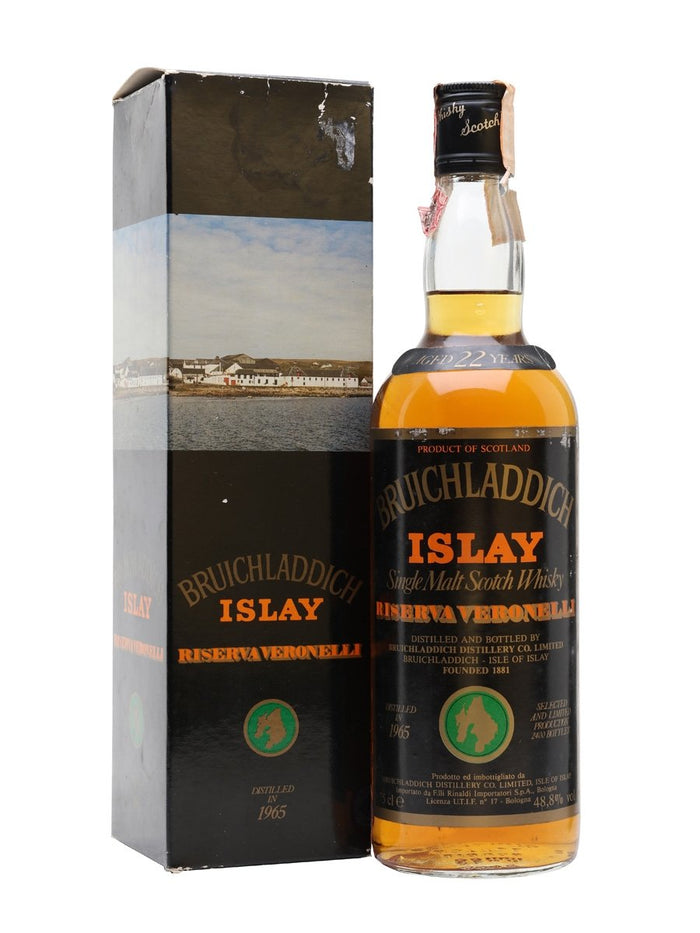 Bruichladdich 1965 22 Year Old Riserva Veronelli Islay Single Malt Scotch Whisky