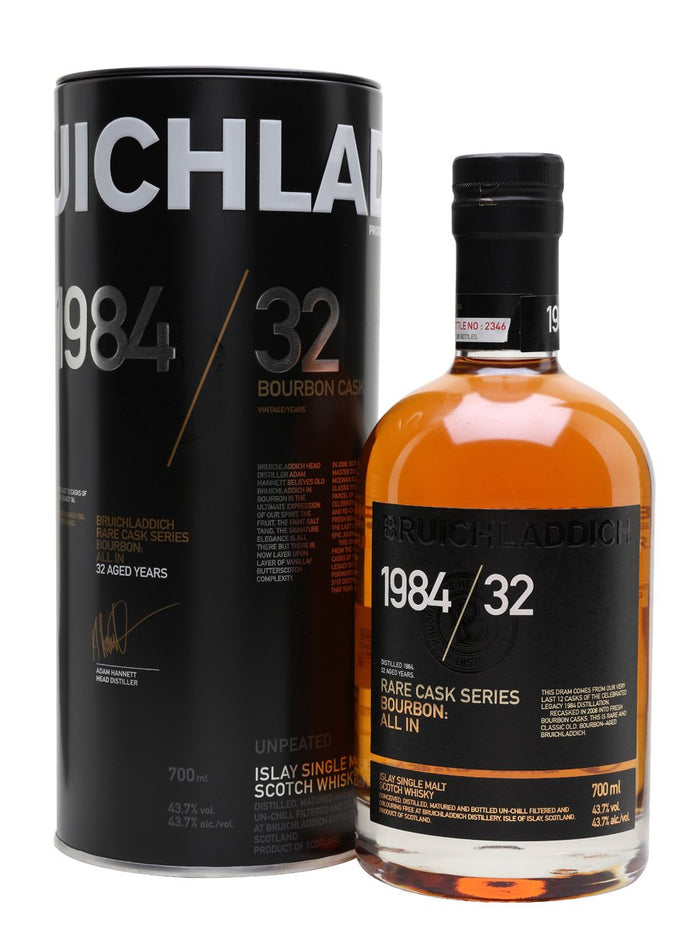 Bruichladdich 32 Year Old 1984 Rare Cask Series Scotch Whisky