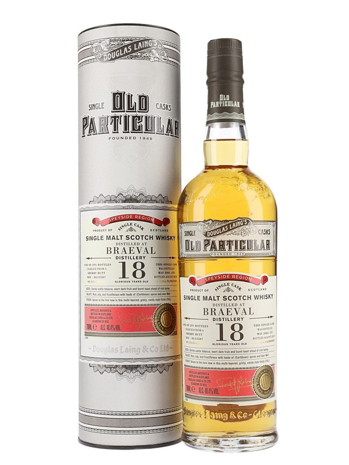 Braeval 2001 18 Year Old Old Particular Speyside Single Malt Scotch Whisky | 700ML