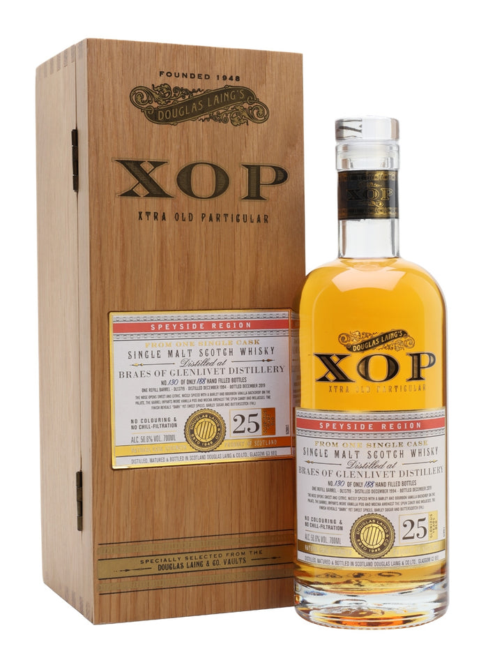 Braes Of Glenlivet 1994 25 Year Old Xtra Old Particular Speyside Single Malt Scotch Whisky | 700ML