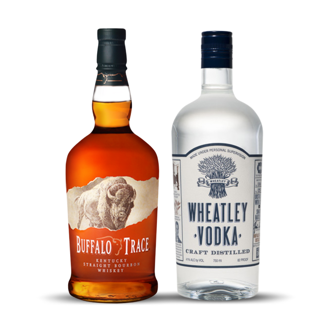 Buffalo Trace Kentucky Straight Bourbon Whiskey + Buffalo Trace | Wheatley Vodka | (2) Bottle Bundle at CaskCartel.com