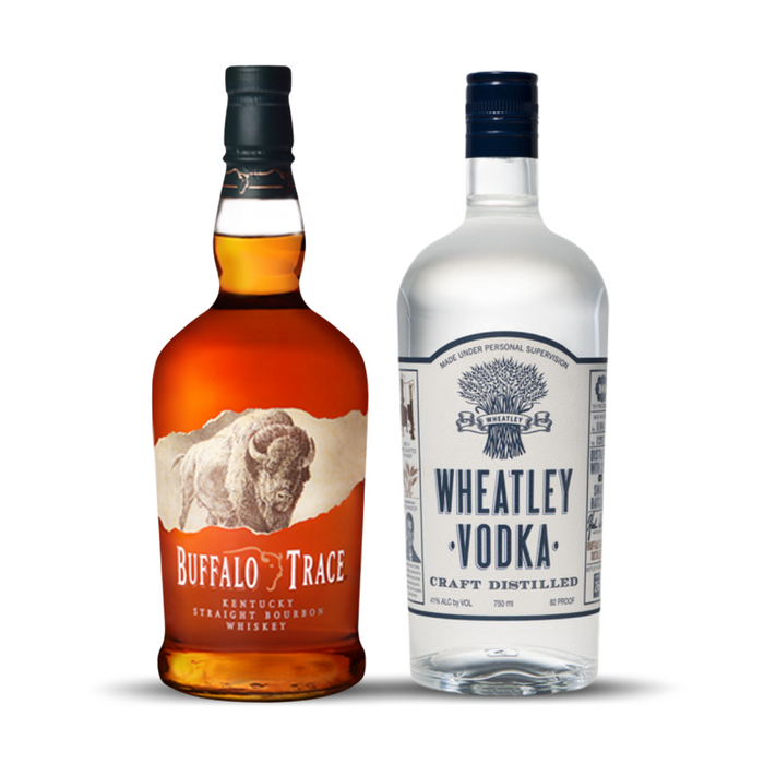 Buffalo Trace Kentucky Straight Bourbon Whiskey + Buffalo Trace | Wheatley Vodka | (2) Bottle Bundle