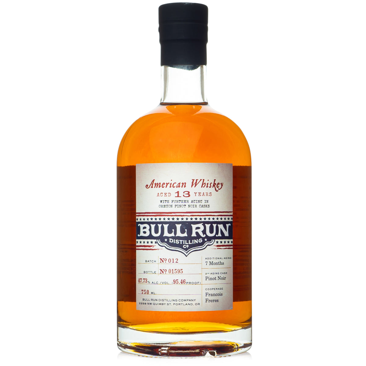 Bull Run Distilling Co. 13 Year Old Barrel Strength American Whiskey at CaskCartel.com