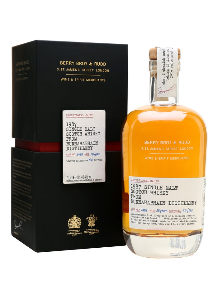 Bunnahabhain 1987 28 Year Old Exceptional Casks Islay Single Malt Scotch Whisky | 700ML