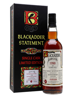 Bunnahabhain 1990 22 Year Old Blackadder Statement No.6 Islay Single Malt Scotch Whisky | 700ML at CaskCartel.com