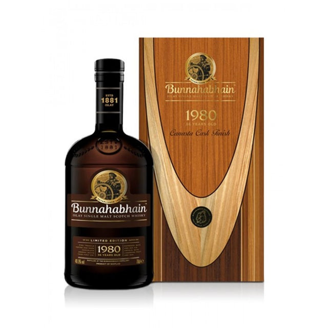 Bunnahabhain 1980 36 Year Old Canasta Cask Finish Single Malt Scotch Whisky - CaskCartel.com