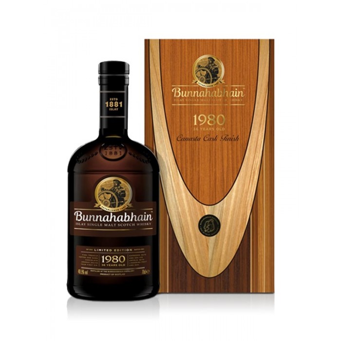 Bunnahabhain 1980 36 Year Old Canasta Cask Finish Single Malt Scotch Whisky | 700ML