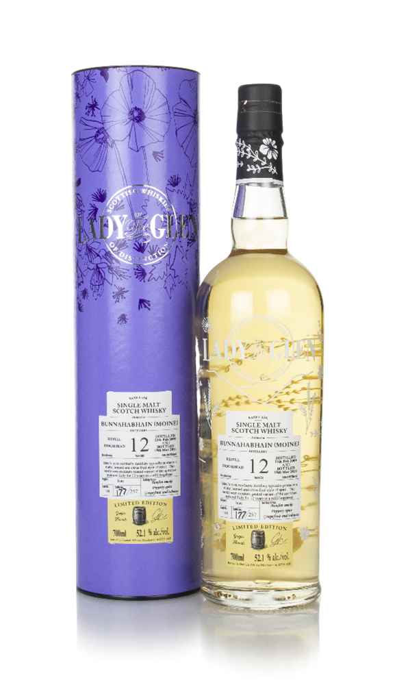 Bunnahabhain Moine 12 Year Old 2009 (cask 188) - Lady of the Glen (Hannah Whisky Merchants) Whisky | 700ML at CaskCartel.com