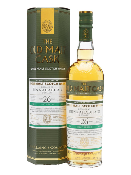 Bunnahabhain 1989 26 Year Old Old Malt Cask Islay Single Malt Scotch Whisky - CaskCartel.com