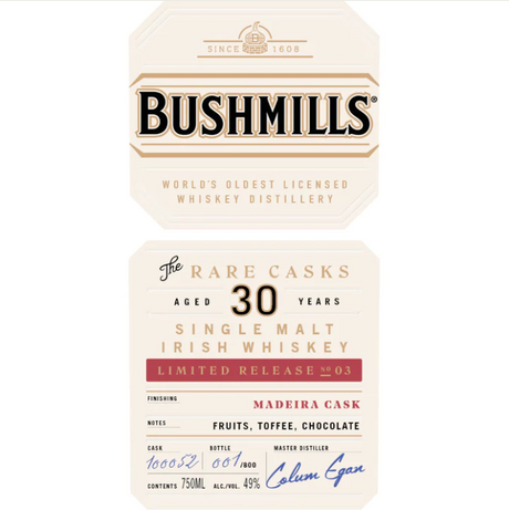 Bushmills Rare Cask 30 Year Old Limited Release No 03 Whiskey at CaskCartel.com