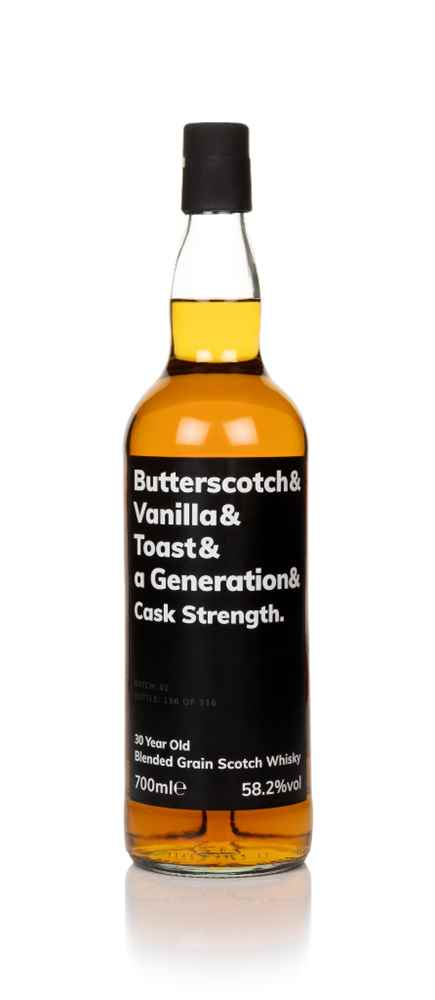 Butterscotch & Vanilla & Toast & A Generation & Cask Strength 30 Year Old Batch 01 Scotch Whisky | 700ML