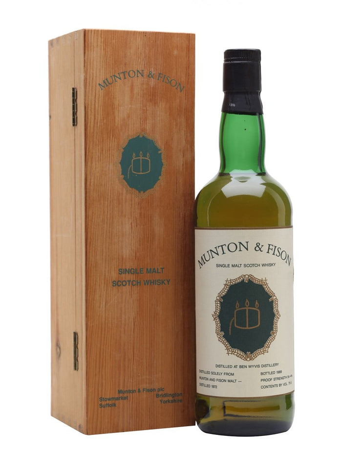Ben Wyvis 1972 Bot.1989 Munton & Fison Highland Single Malt Scotch Whisky