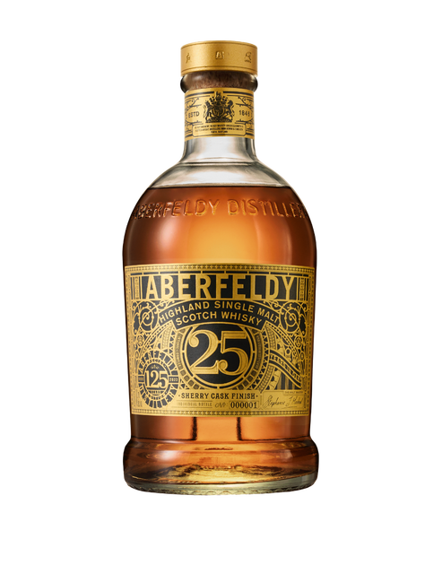 Aberfeldy 25 Year Old 125th Anniversary Limited Edition Sherry Cask Finish Single Malt Scotch Whisky | 700ML