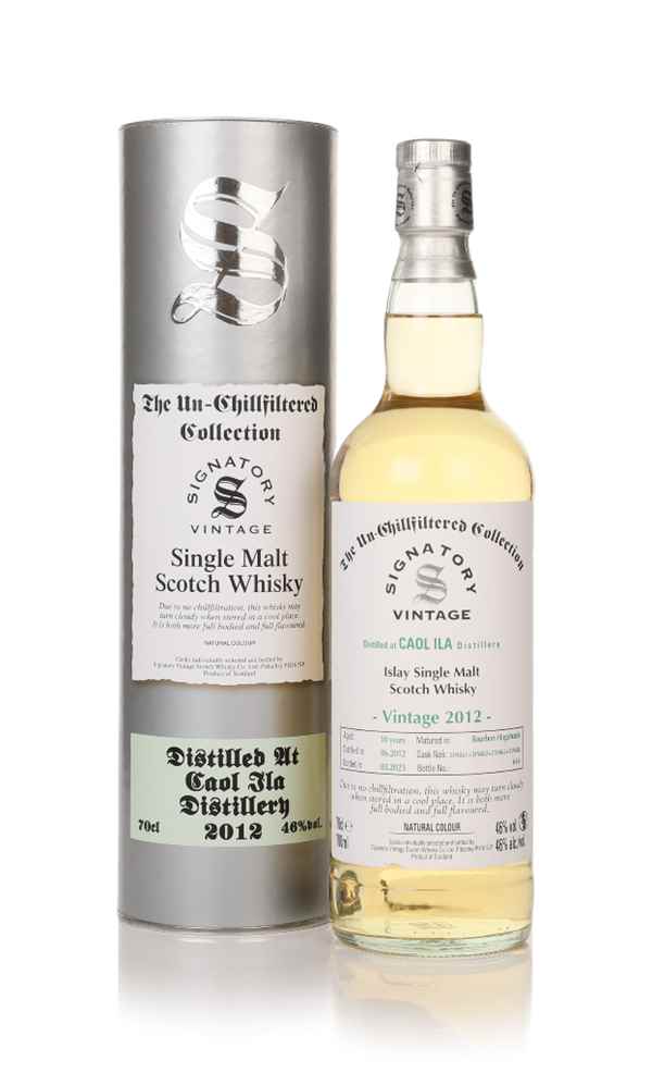 Caol Ila 10 Year Old 2012 (casks 319461, 319462, 319463 & 319488) - Un-Chilfiltered Collection (Signatory) Scotch Whisky | 700ML