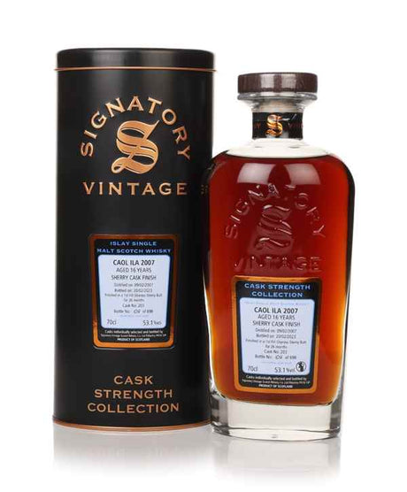 Caol Ila 16 Year Old 2007 (cask 203) - Cask Strength Collection (Signatory) Scotch Whisky | 700ML at CaskCartel.com