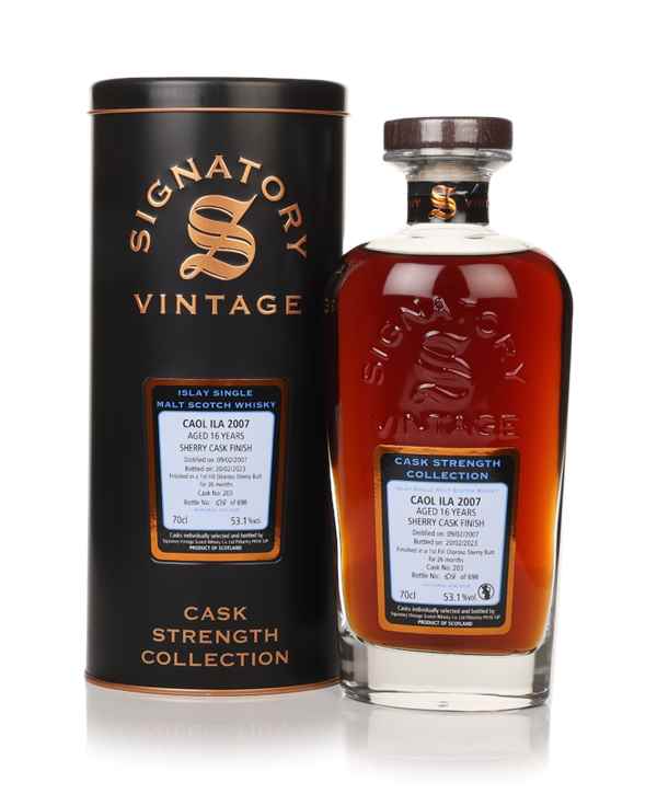 Caol Ila 16 Year Old 2007 (cask 203) - Cask Strength Collection (Signatory) Scotch Whisky | 700ML at CaskCartel.com