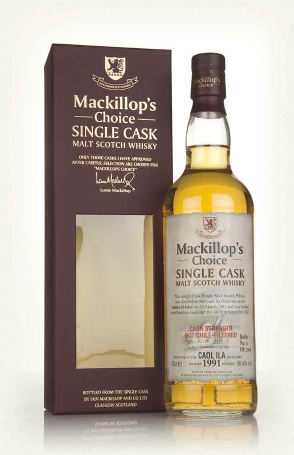 Caol Ila 26 Year Old 1991 (cask 4678) - Mackillop's Choice Whisky | 700ML