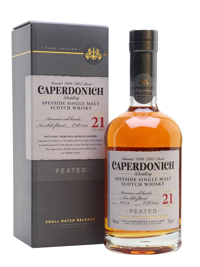 Caperdonich 21 Year Old Peated Secret Speyside Speyside Single Malt Scotch Whisky | 700ML