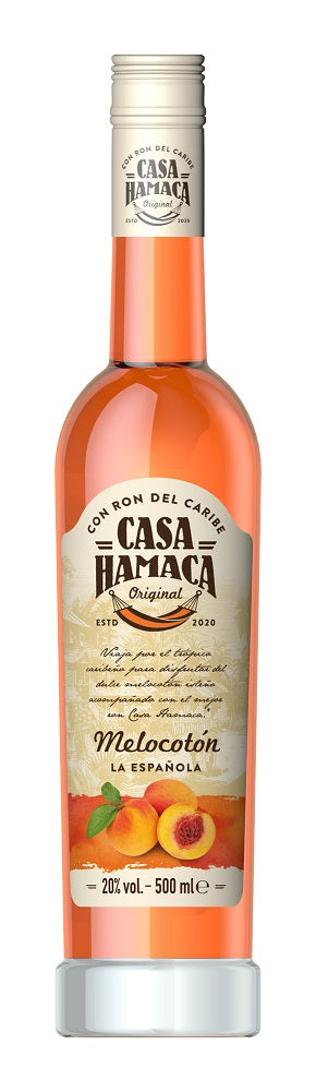 Casa Hamaca Melocoton Peach Liqueur | 500ML at CaskCartel.com