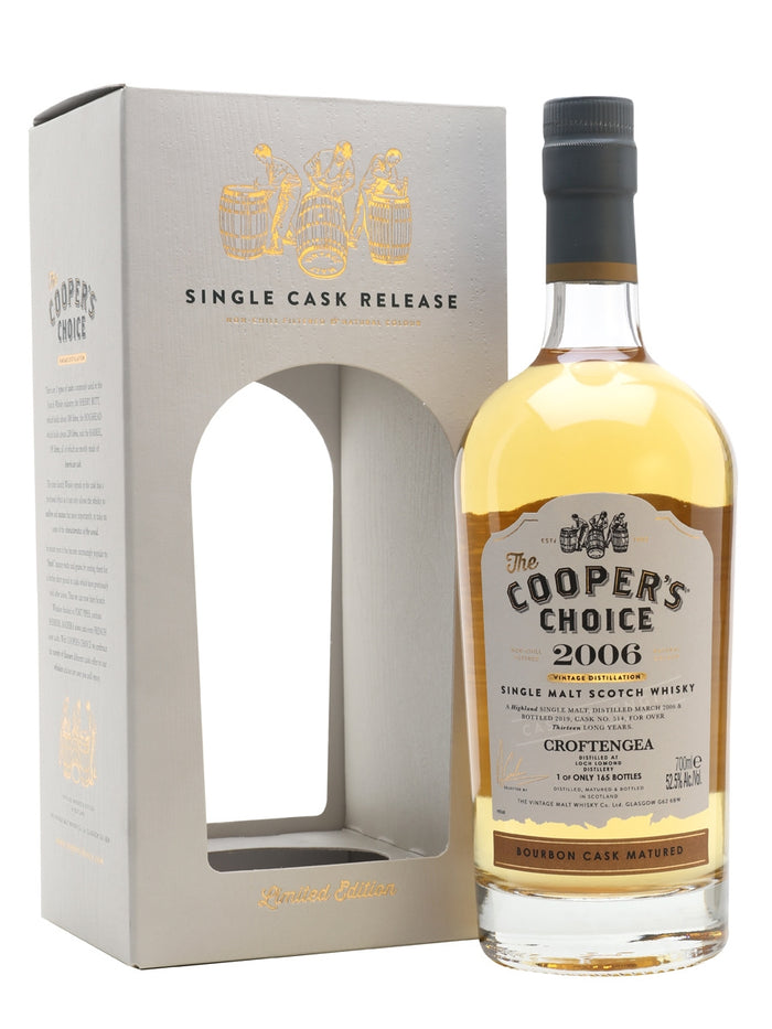 The Cooper's Choice 2006 Croftengea Vintage Distillation Limited Edition Single Cask Release Single Malt Scotch Whisky
