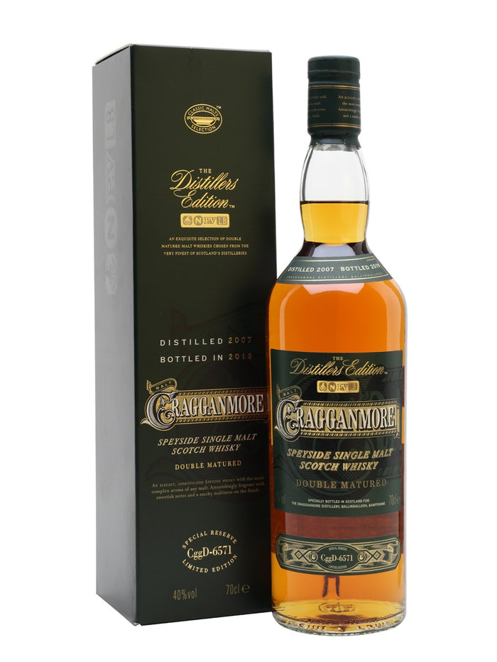 Cragganmore 2007 Bot.2019 Distillers Edition Speyside Single Malt Scotch Whisky | 700ML