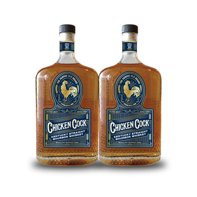 Chicken Cock Kentucky Straight Bourbon (2) Bottle Bundle at CaskCartel.com