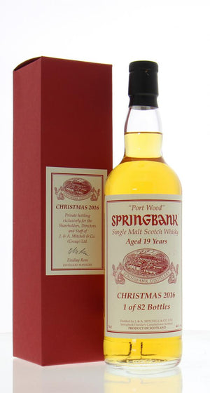Springbank Christmas 2016 Single Malt Scotch Whisky 19 Year Old at CaskCartel.com