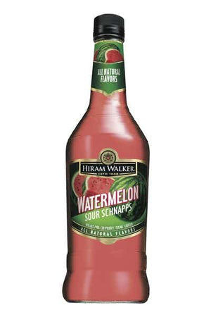 Hiram Walker Watermelon Sour Schnapps Liqueur - CaskCartel.com
