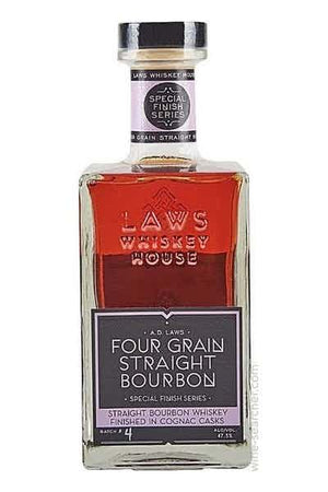A.D. Laws Four Grain Finished in Cognac Casks Straight Bourbon Whiskey - CaskCartel.com