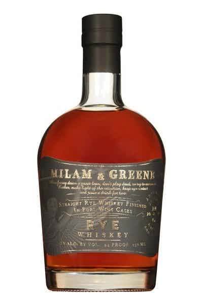 Milam and Greene Finished In Port Casks Straight Rye Whiskey