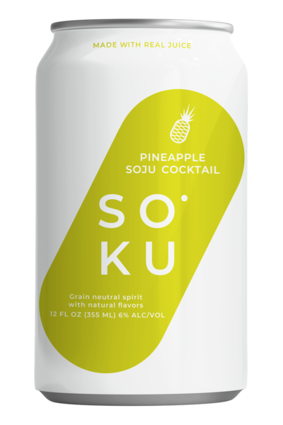 Soku Pineapple Soju Seltzer Cocktail | 4x355ML