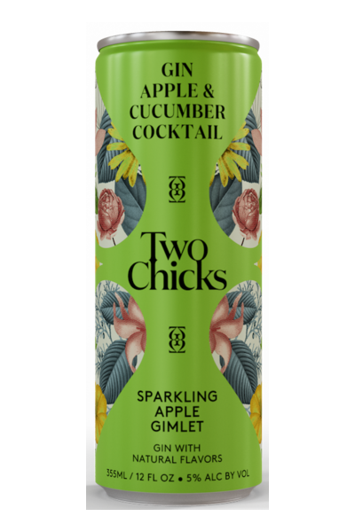 Two Chicks Gin Apple & gin Cucumber Sparkling Apple Gimlet Cocktail | 4*355ML at CaskCartel.com