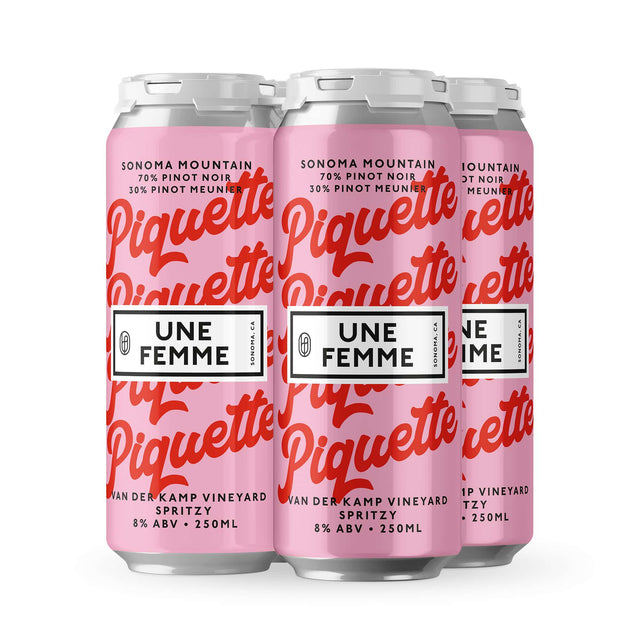 Une Femme Piquette Pinot Noir Wine | 4*250ML at CaskCartel.com