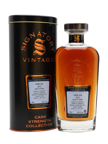 Caol Ila 2010 9 Year Old Sherry Cask Signatory Islay Single Malt Scotch Whisky | 700ML at CaskCartel.com