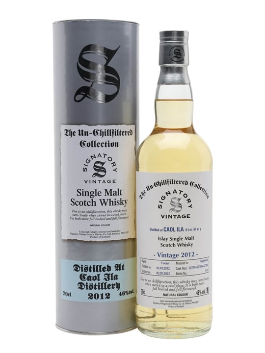 Caol Ila 9 Year Old (D.2012, B.2022) Signatory Vintage (The Un-chillfiltered Collection) Scotch Whisky | 700ML