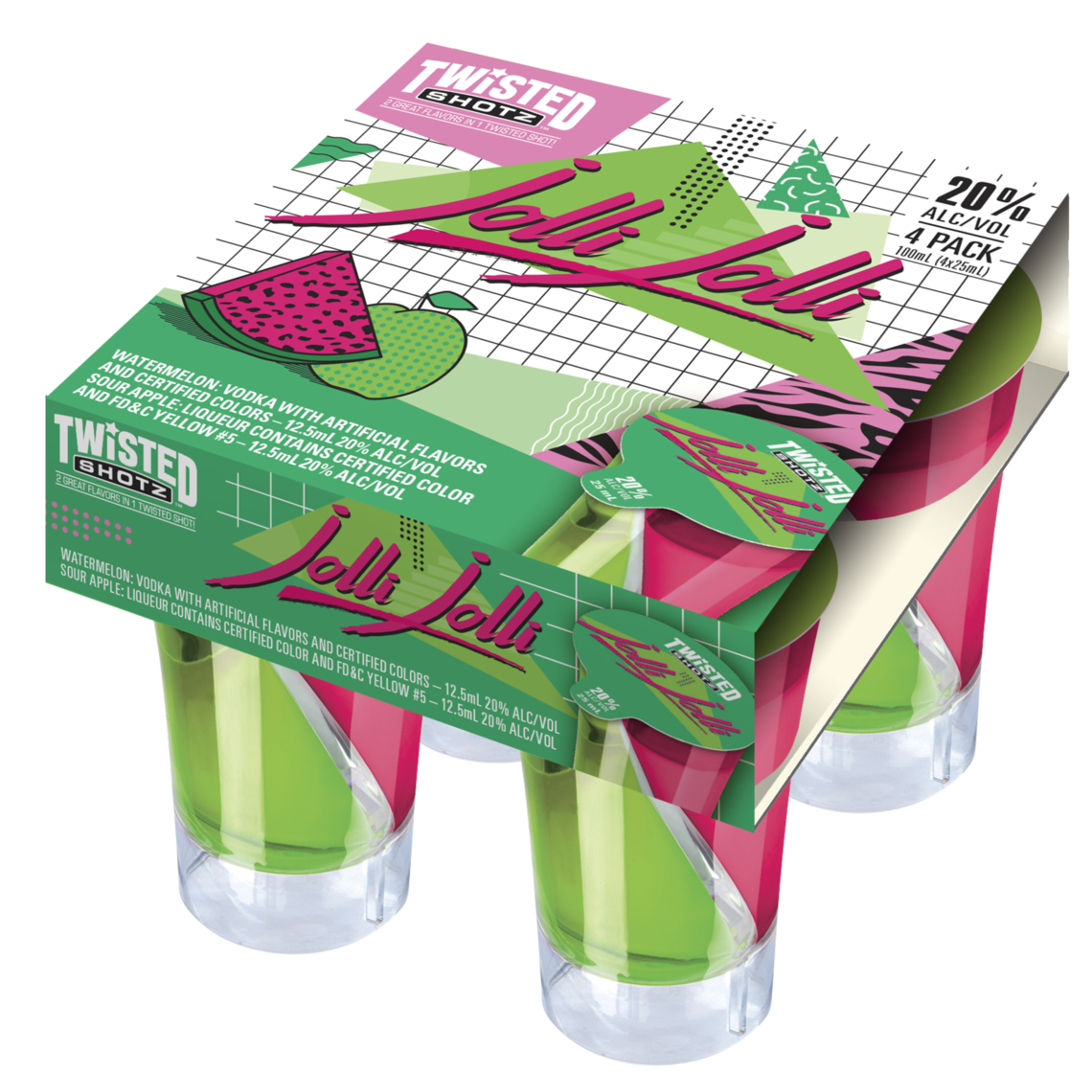 ショルティッシモ2 Soltissimo2 BUY] Twisted Shotz Jolli Jolli Cocktail | 4x100ML at CaskCartel.com