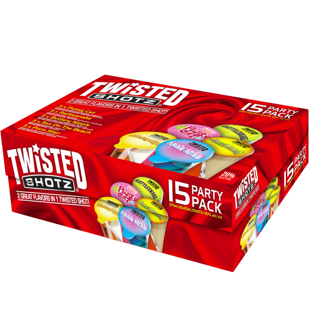 Twisted Shotz Party Pack Cocktail | 30x25ML at CaskCartel.com