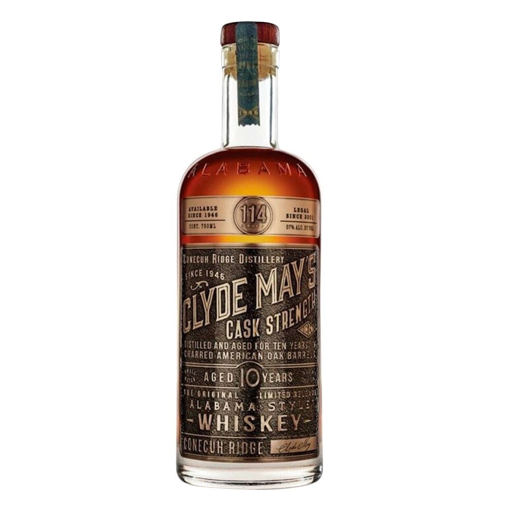 Clyde May's 10 Year Old Cask Strength Alabama Style Whiskey - CaskCartel.com