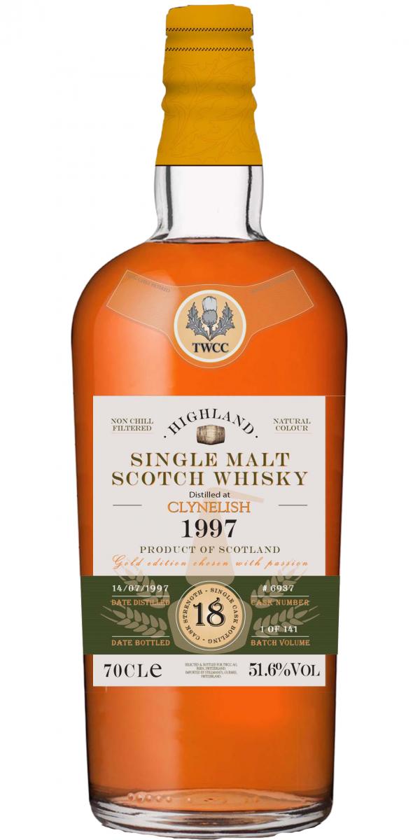 Clynelish 1997 TWCC 18 Year Old Single Malt Scotch Whisky