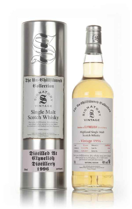 Clynelish 20 Year Old 1996 (casks 11381) - Un-Chillfiltered Collection (Signatory) Scotch Whisky | 700ML at CaskCartel.com