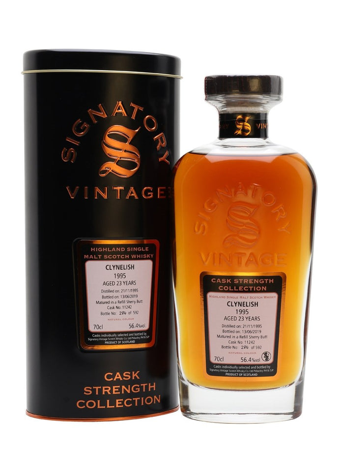 Clynelish 1995 23 Year Old Sherry Cask Signatory Highland Single Malt Scotch Whisky | 700ML