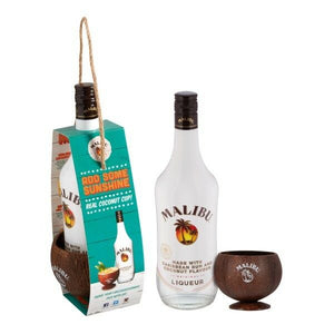 Malibu Coconut Rum With Coconut Cup - CaskCartel.com
