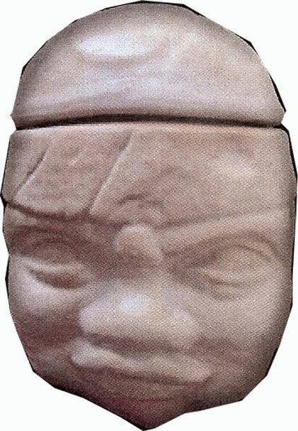 Aztec Figure Cofradia Buddha Head Tequila