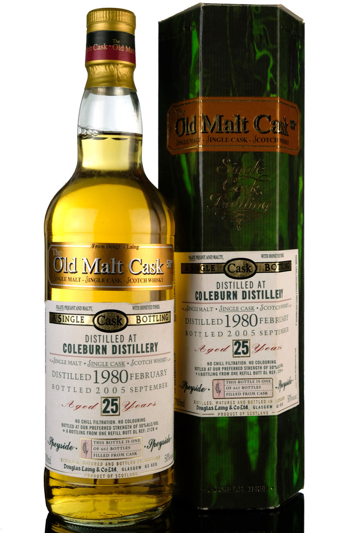 Coleburn 1980 DL 25 Year Old Single Malt Scotch Whisky