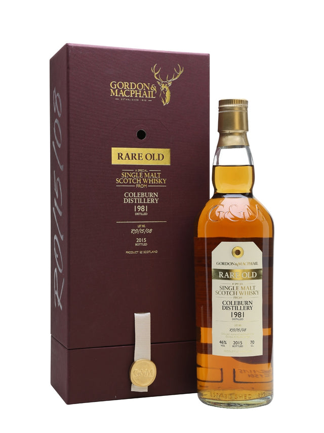 Coleburn 1981 33 Year Old Rare Old Gordon & Macphail Speyside Single Malt Scotch Whisky | 700ML at CaskCartel.com