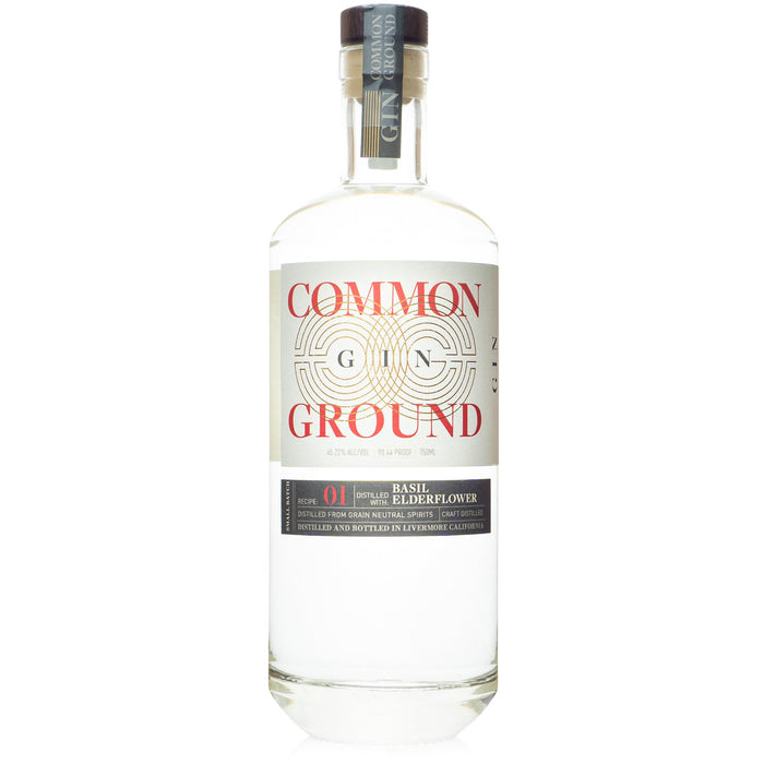 Common Ground Spirits Basil & Elderflower Small Batch Gin